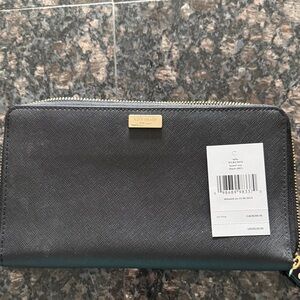 Kate Spade Charcoal Black Wallet